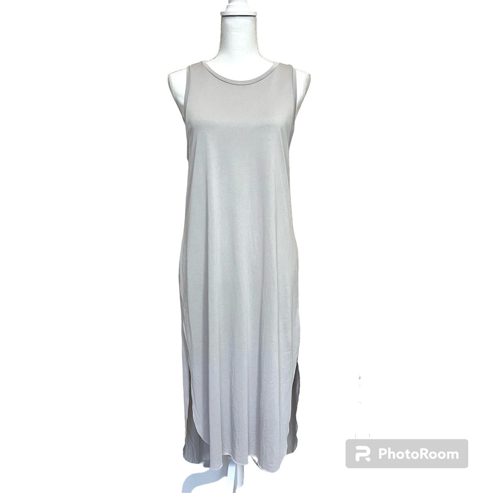 Lush Sleeveless Light Grey Casual Dress